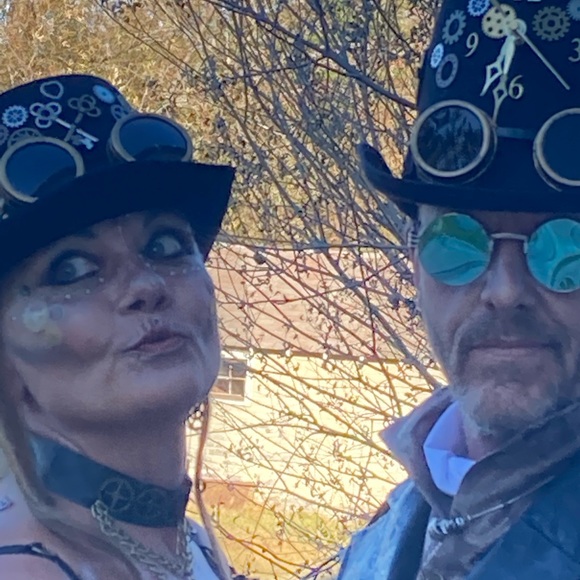 Steam punk male & female hats. One of a kind. Lotsa love put into these by me 😘 - Picture 3 of 13